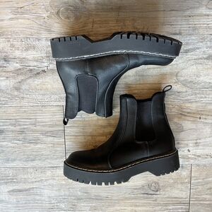 SINCERELY JULES Hippie II Boots 6 Black Chelsea Leather Goth Grunge